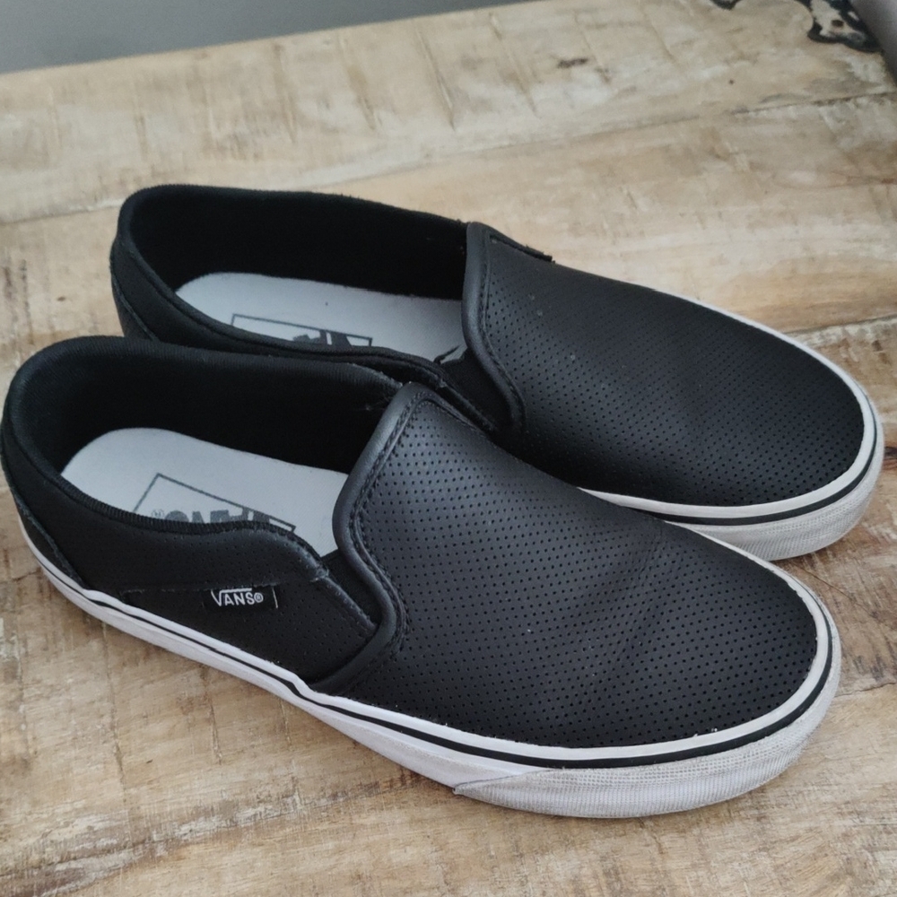 Vans Men's Black Slip-On Shoes